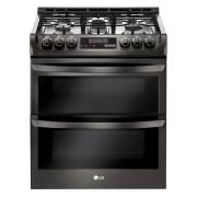 LG 6.9 cu. ft. Smart wi-fi Enabled Gas Double Oven Slide-In Range with ProBake Convection® and EasyClean®, LTG4715BD, thumbnail 1