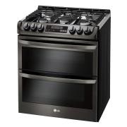 LG 6.9 cu. ft. Smart wi-fi Enabled Gas Double Oven Slide-In Range with ProBake Convection® and EasyClean®, LTG4715BD, thumbnail 3