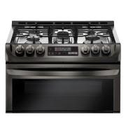 LG 6.9 cu. ft. Smart wi-fi Enabled Gas Double Oven Slide-In Range with ProBake Convection® and EasyClean®, LTG4715BD, thumbnail 4