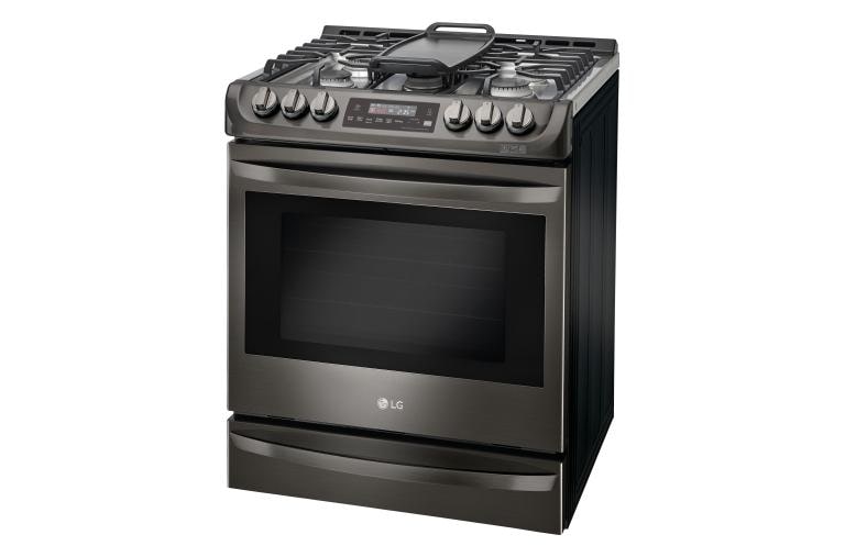 LG 6.3 cu. ft. Gas Single Oven Slide-in Range with ProBake Convection® and EasyClean®, LSG4513BD, thumbnail 2