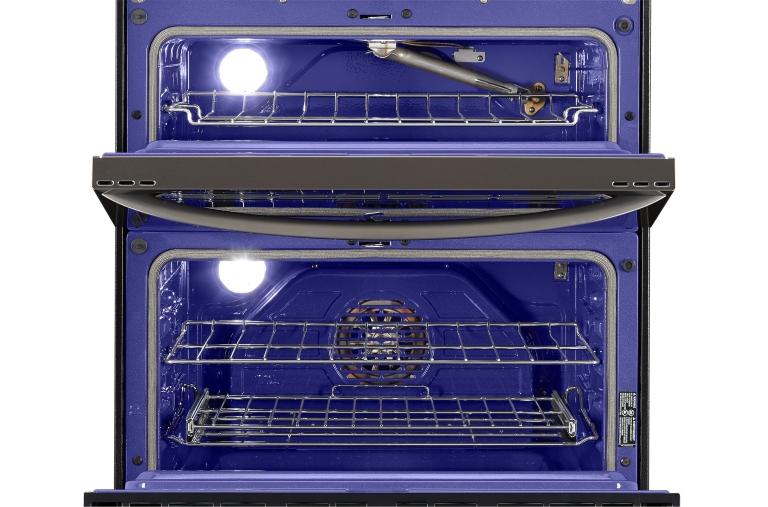 LG 6.9 cu. ft. Gas Double Oven Range with ProBake Convection®, EasyClean® and Gliding Rack, LDG4315BD, thumbnail 3