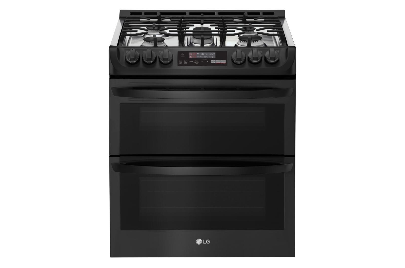 LG LTG4715BM 6.9 cu. ft. Smart wifi Enabled Gas Double Oven SlideIn