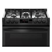 LG 6.9 cu. ft. Smart wi-fi Enabled Gas Double Oven Slide-In Range with ProBake Convection® and EasyClean®, LTG4715BM, thumbnail 4