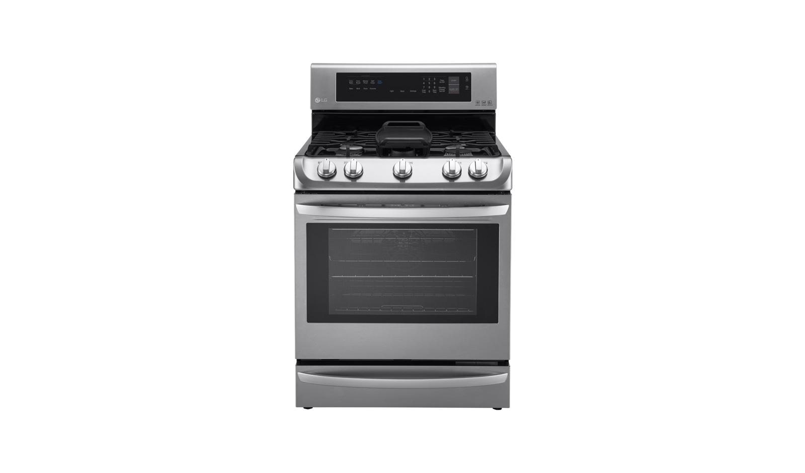 LG LRG4115ST 6.3 cu. ft. Gas Single Oven Range with ProBake Convection®, EasyClean® and Warming