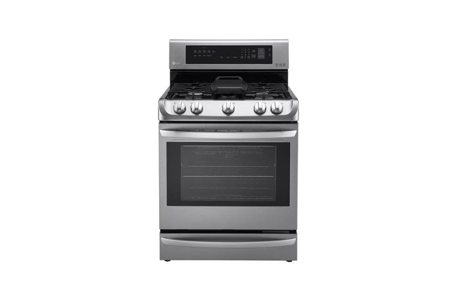 LG 6.3 cu. ft. Gas Single Oven Range with ProBake Convection®, EasyClean® and Warming Drawer, LRG4115ST, thumbnail 2