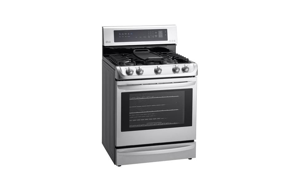 LG 6.3 cu. ft. Gas Single Oven Range with ProBake Convection®, EasyClean® and Warming Drawer, LRG4115ST, thumbnail 3