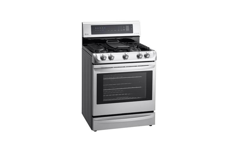 LG 6.3 cu. ft. Gas Single Oven Range with ProBake Convection®, EasyClean® and Warming Drawer, LRG4115ST, thumbnail 3