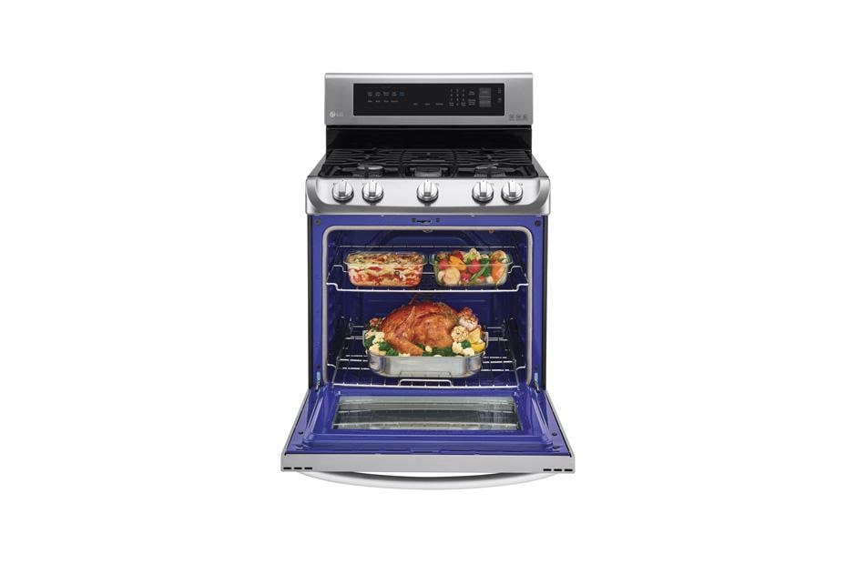 LG 6.3 cu. ft. Gas Single Oven Range with ProBake Convection® and EasyClean®, LRG4113ST, thumbnail 5