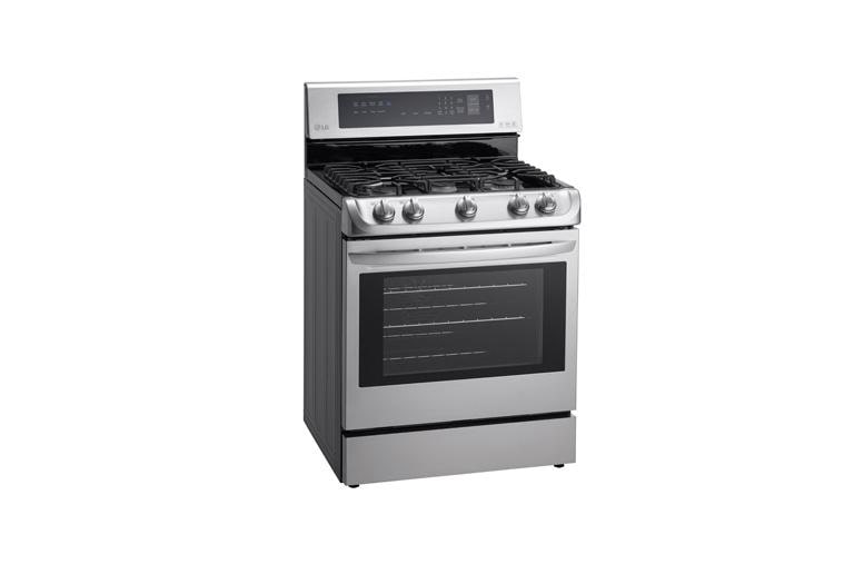 LG 6.3 cu. ft. Gas Single Oven Range with ProBake Convection® and EasyClean®, LRG4113ST, thumbnail 4