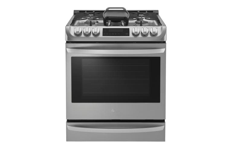LG 6.3 cu. ft. Gas Single Oven Slide-in Range with ProBake Convection® and EasyClean®, LSG4513ST, thumbnail 1