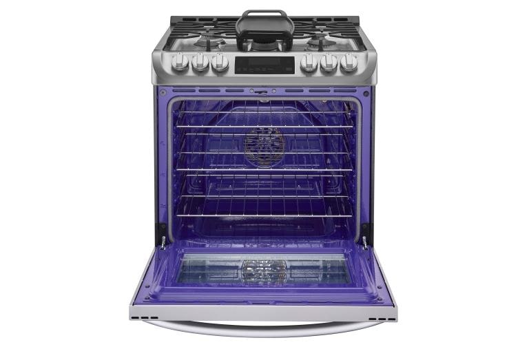 LG 6.3 cu. ft. Gas Single Oven Slide-in Range with ProBake Convection® and EasyClean®, LSG4513ST, thumbnail 2