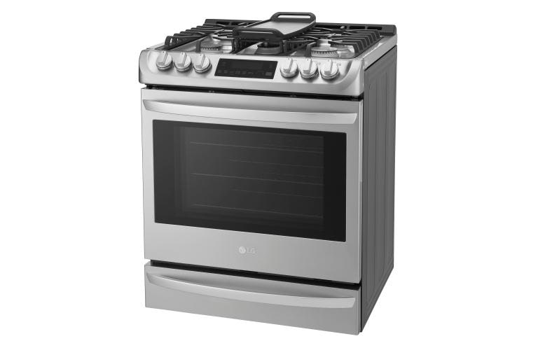 LG 6.3 cu. ft. Gas Single Oven Slide-in Range with ProBake Convection® and EasyClean®, LSG4513ST, thumbnail 3