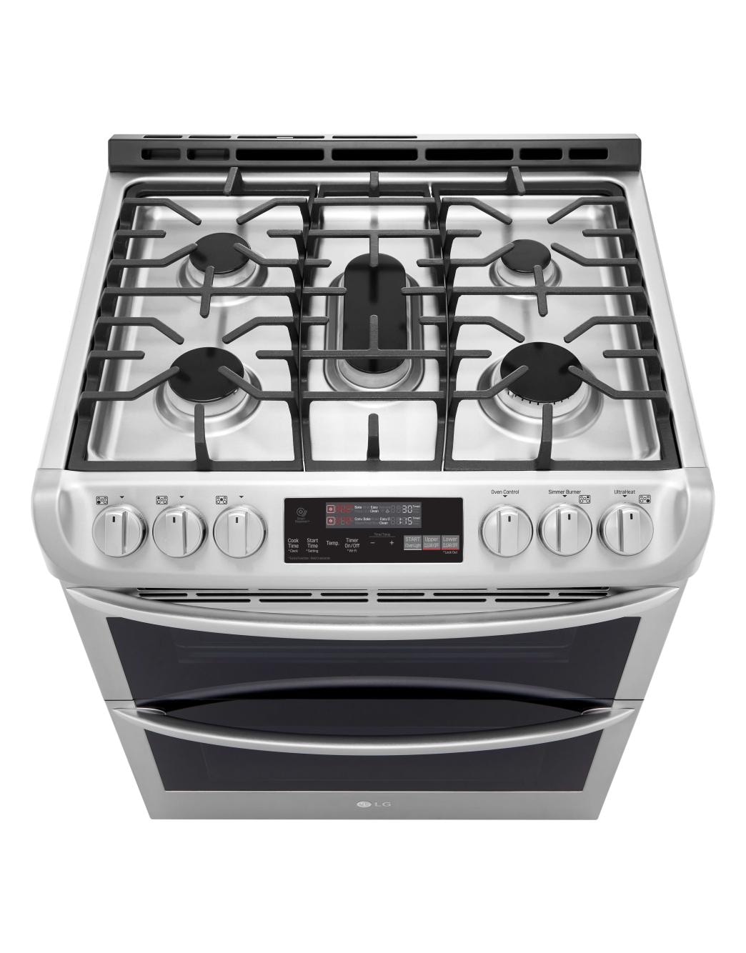 LG LTG4715ST 6.9 cu. ft. Smart wifi Enabled Gas Double Oven SlideIn Range with ProBake
