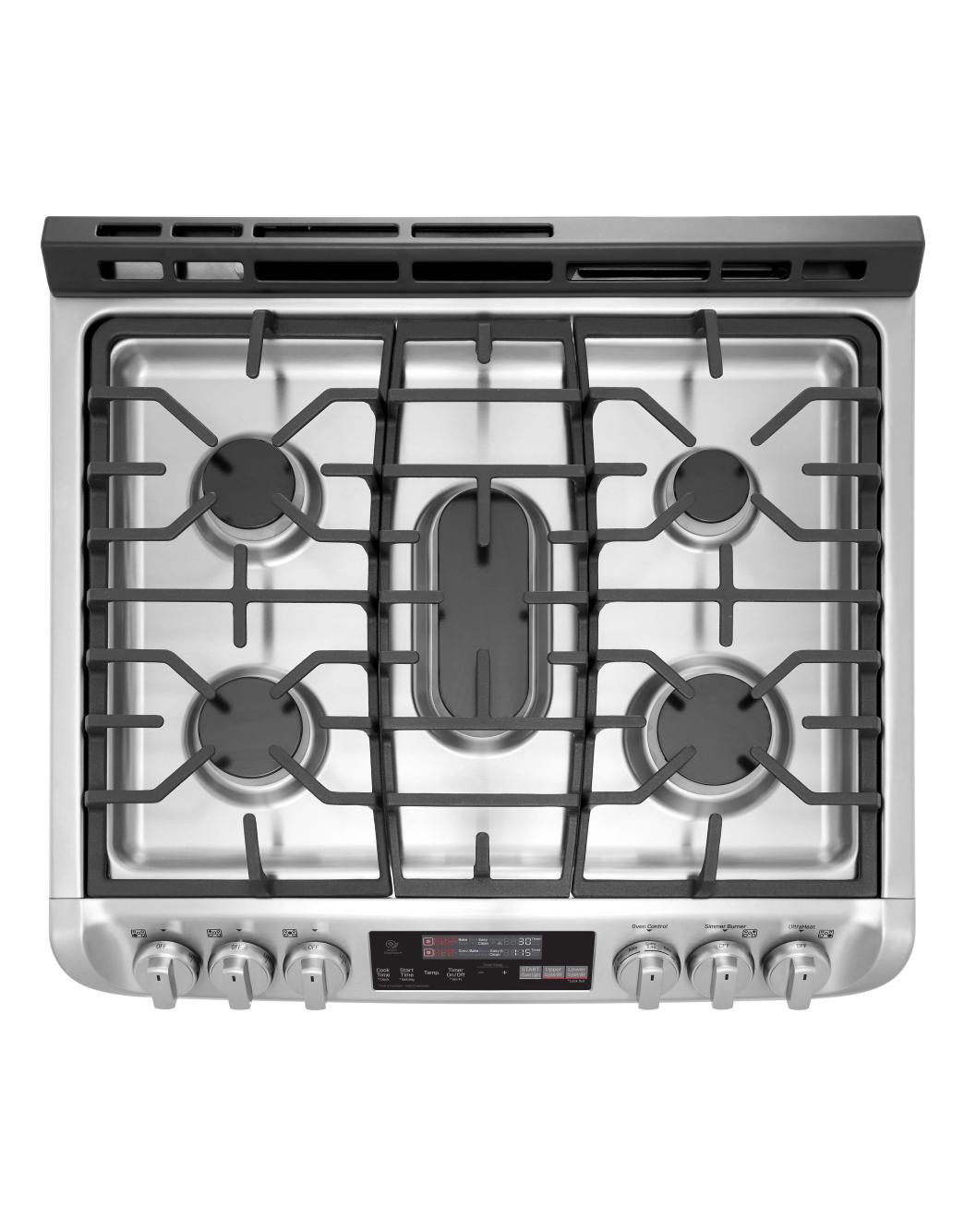 LG LTG4715ST 6.9 cu. ft. Smart wifi Enabled Gas Double Oven SlideIn Range with ProBake