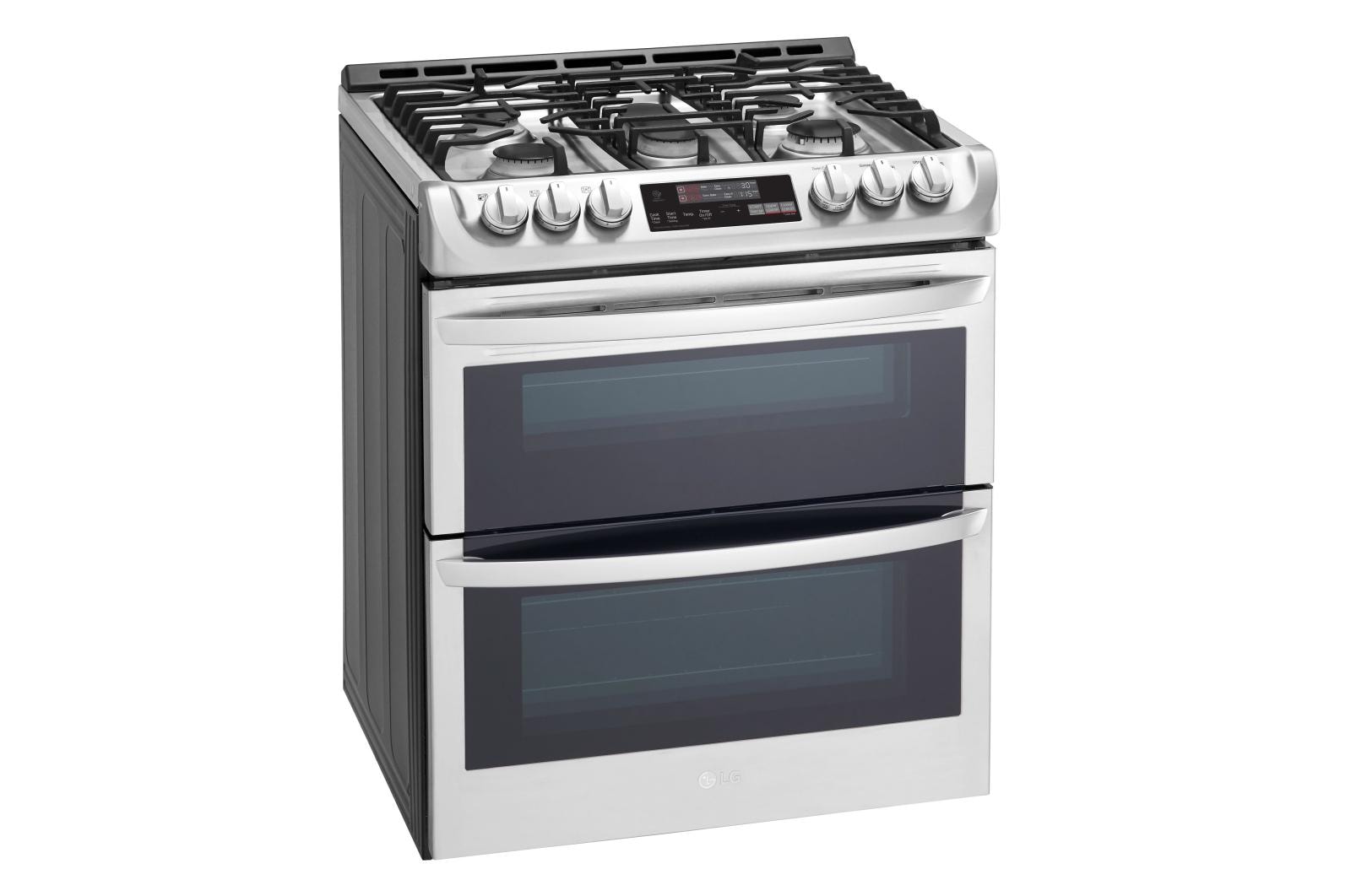 LG LTG4715ST 6.9 cu. ft. Smart wifi Enabled Gas Double Oven SlideIn Range with ProBake