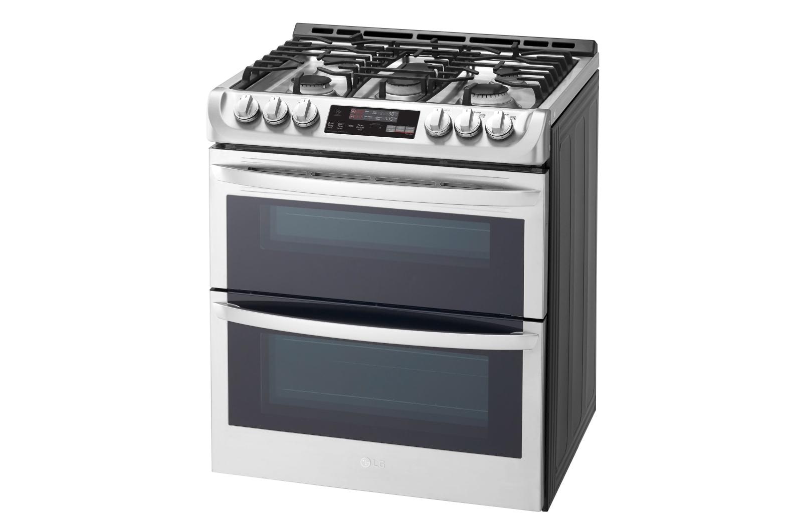 LG LTG4715ST 6.9 cu. ft. Smart wifi Enabled Gas Double Oven SlideIn Range with ProBake