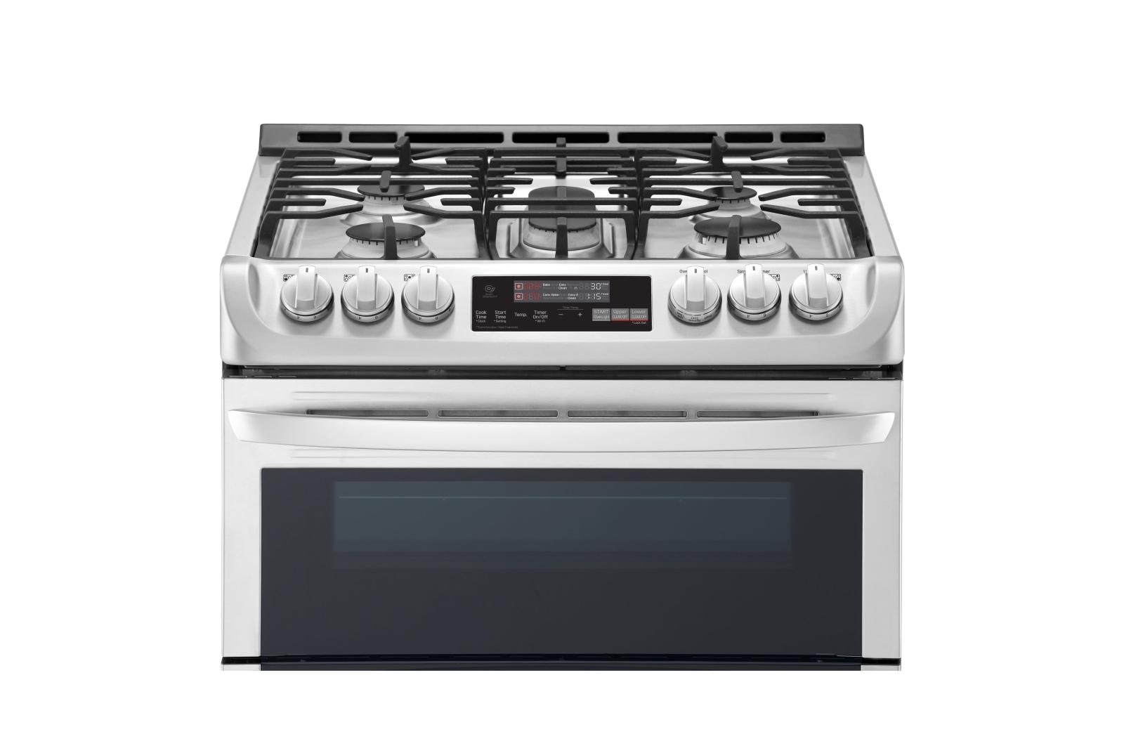 LG LTG4715ST 6.9 cu. ft. Smart wifi Enabled Gas Double Oven SlideIn Range with ProBake