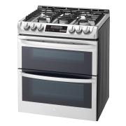 LG 6.9 cu. ft. Smart wi-fi Enabled Gas Double Oven Slide-In Range with ProBake Convection® and EasyClean®, LTG4715ST, thumbnail 3