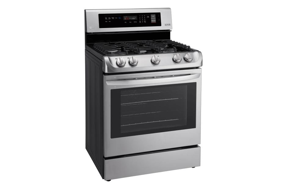 LG 6.3 cu. ft. Gas Single Oven Range with ProBake Convection® and EasyClean®, LRG4111ST, thumbnail 2