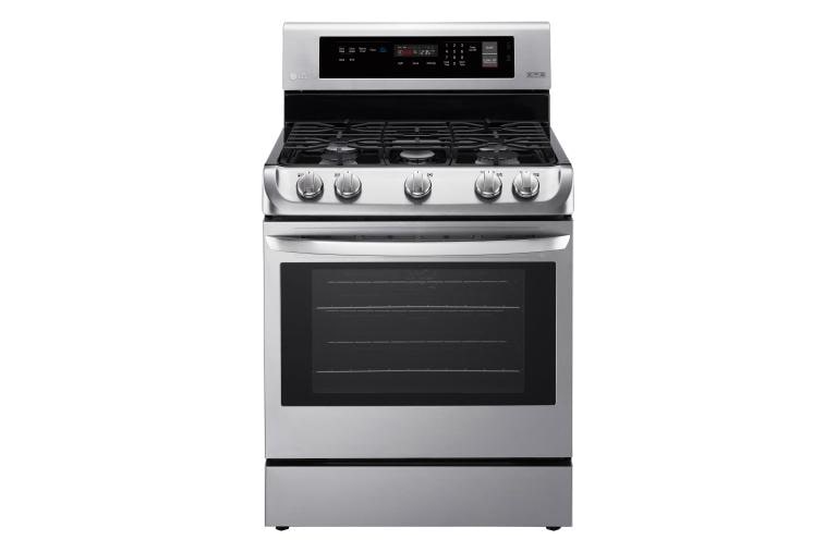 LG 6.3 cu. ft. Gas Single Oven Range with ProBake Convection® and EasyClean®, LRG4111ST, thumbnail 1
