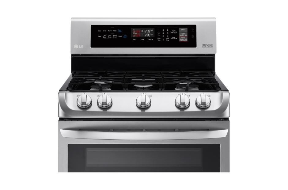 LG LDG4313ST 6.9 Cu. Ft. Gas Double Oven Range With Probake Con