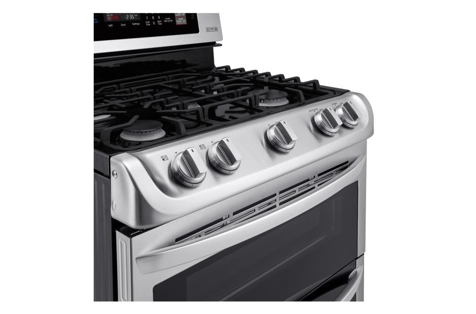 LG 6.9 cu. ft. Gas Double Oven Range with ProBake Convection® and EasyClean®, LDG4311ST, thumbnail 5