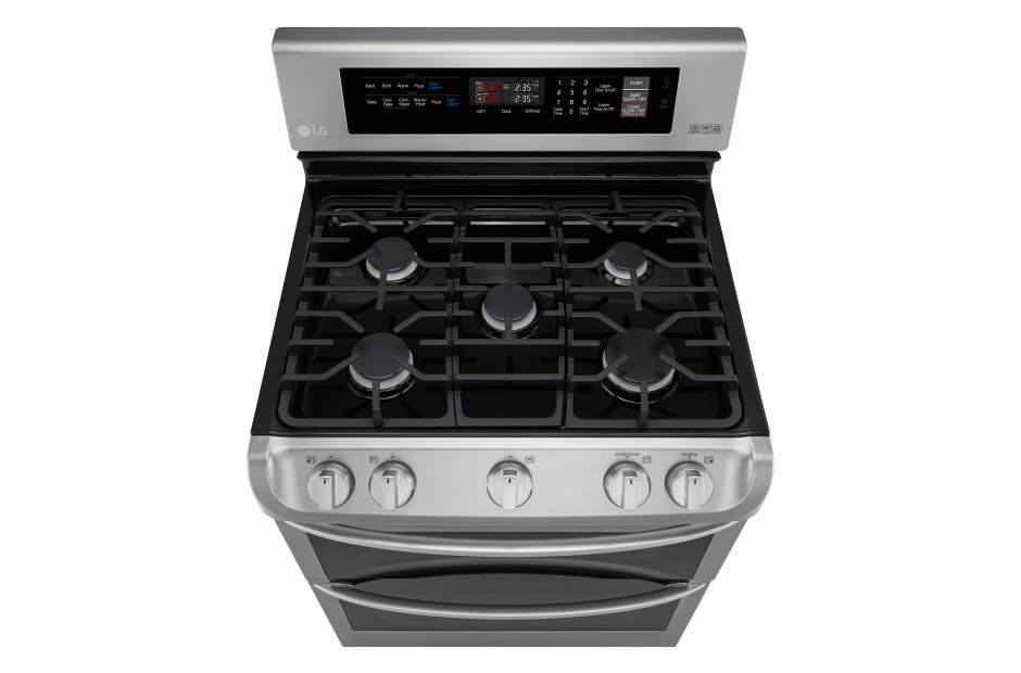 LG 6.9 cu. ft. Gas Double Oven Range with ProBake Convection® and EasyClean®, LDG4311ST, thumbnail 6