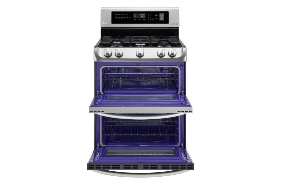 LG 6.9 cu. ft. Gas Double Oven Range with ProBake Convection® and EasyClean®, LDG4311ST, thumbnail 7