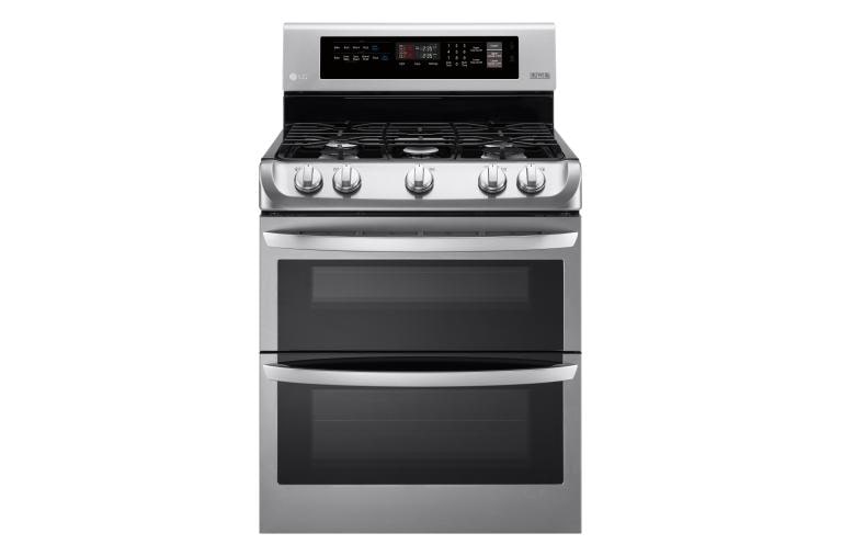 LG 6.9 cu. ft. Gas Double Oven Range with ProBake Convection® and EasyClean®, LDG4311ST, thumbnail 1