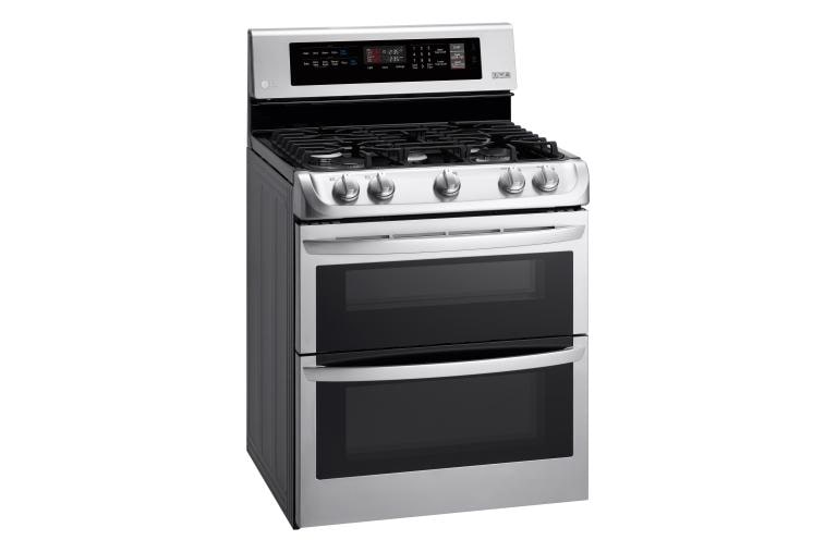 LG 6.9 cu. ft. Gas Double Oven Range with ProBake Convection® and EasyClean®, LDG4311ST, thumbnail 2