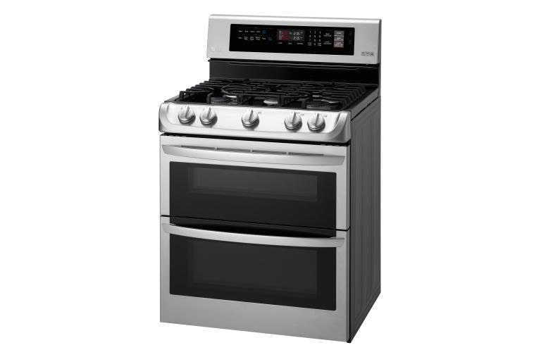LG 6.9 cu. ft. Gas Double Oven Range with ProBake Convection® and EasyClean®, LDG4311ST, thumbnail 3