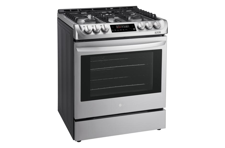 LG 6.3 cu. ft. Gas Single Oven Slide-in Range with ProBake Convection® and EasyClean®, LSG4511ST, thumbnail 2