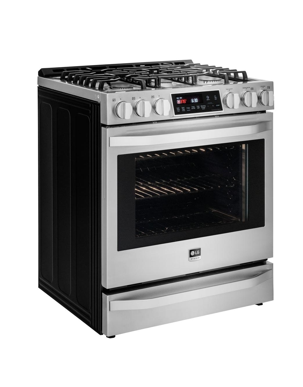LG LSSG3016ST STUDIO 6.3 cu. ft. Gas Single Oven Slidein Range with