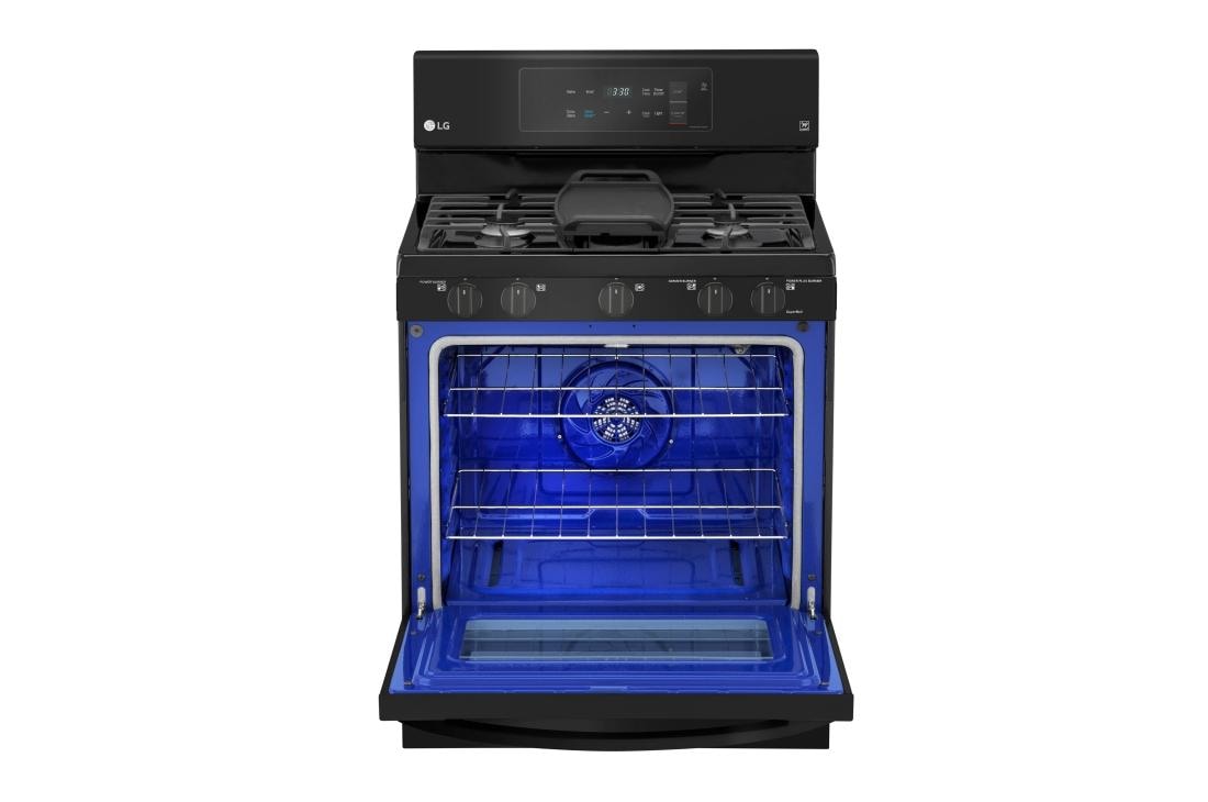 LG 5.4 cu. ft. Gas Single Oven Range with EvenJet™ Fan Convection and EasyClean®, LRG3193BM, thumbnail 3