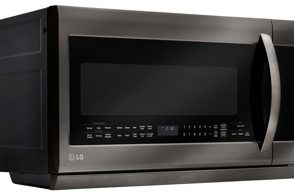LG LMHM2237BD: Black Stainless Steel Series 2.2 cu.ft. Over-the-Range  Microwave Oven