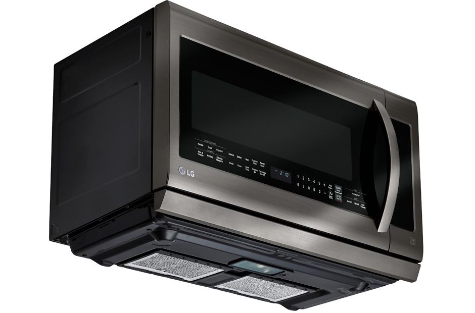 LG LMHM2237BD Black Stainless Steel Series 2 2 Cu ft Over the Range 