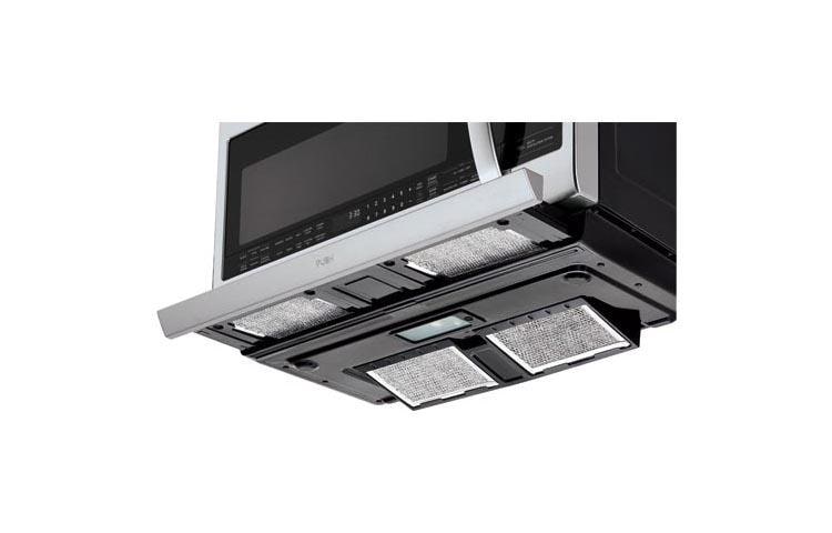 Lg microwave sales range hood