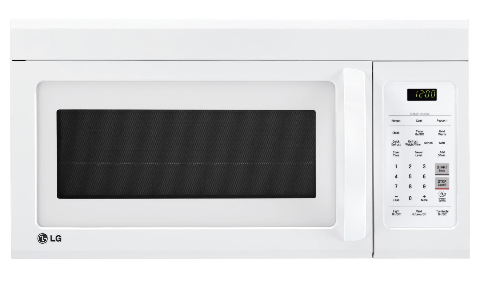 LG LMV1831SW 1.8 cu.ft. OvertheRange Microwave Oven LG USA Business