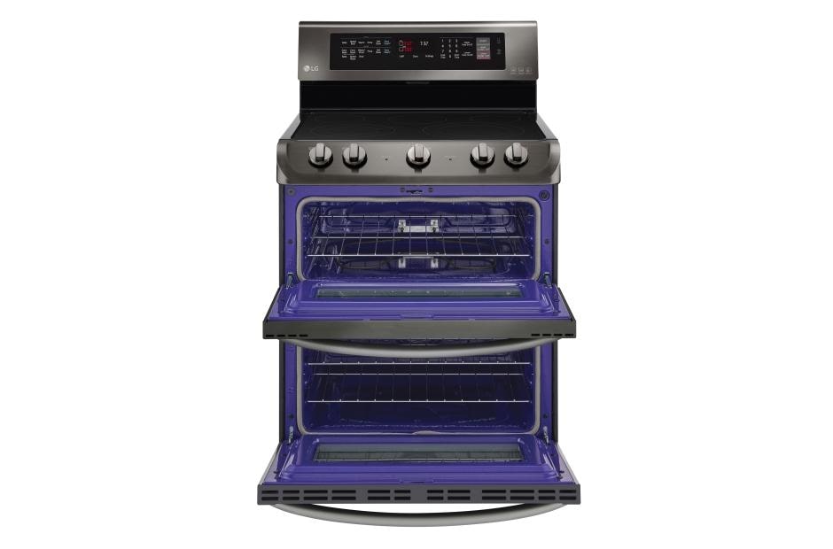 LG 7.3 cu. ft. Electric Double Oven Range with ProBake Convection® and EasyClean®, LDE4413BD, thumbnail 4
