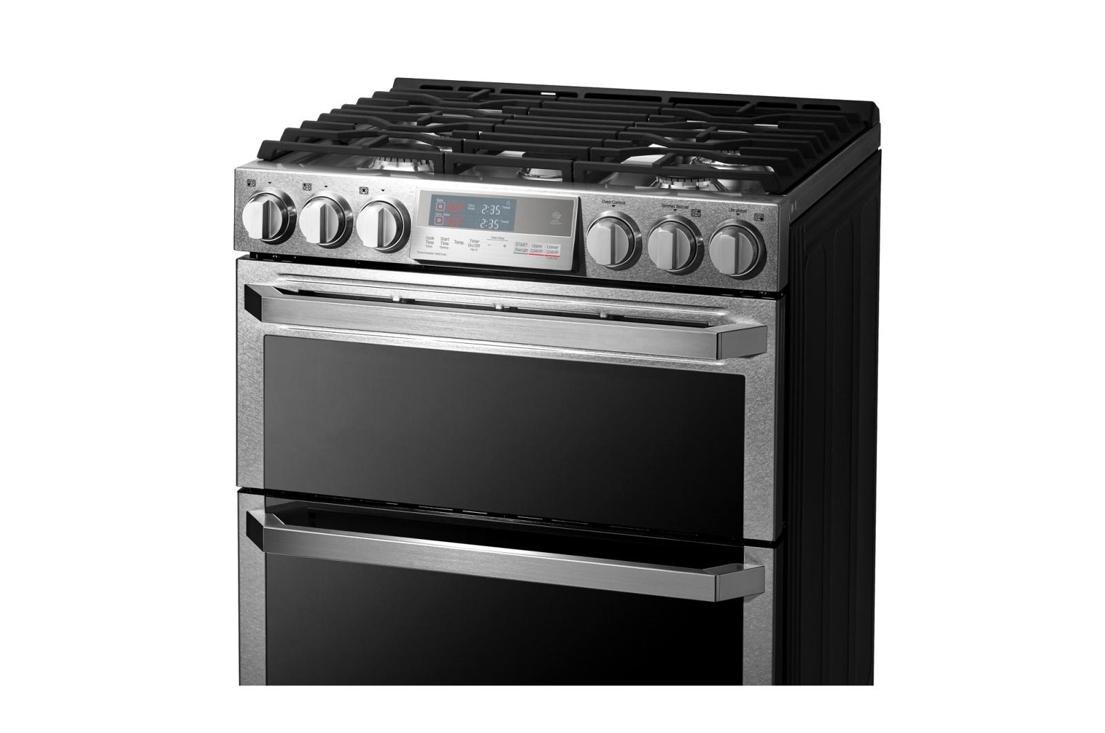 LG LUTG4519SN SIGNATURE 6.9 cu.ft. Smart wifi Enabled Gas Double Oven