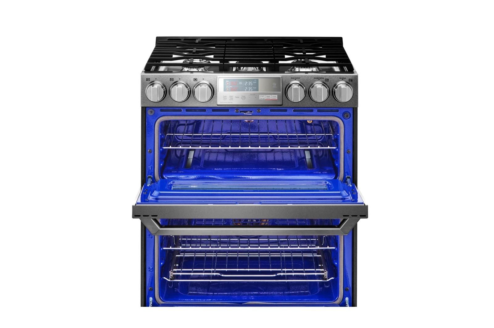 LG LUTG4519SN SIGNATURE 6.9 cu.ft. Smart wifi Enabled Gas Double Oven