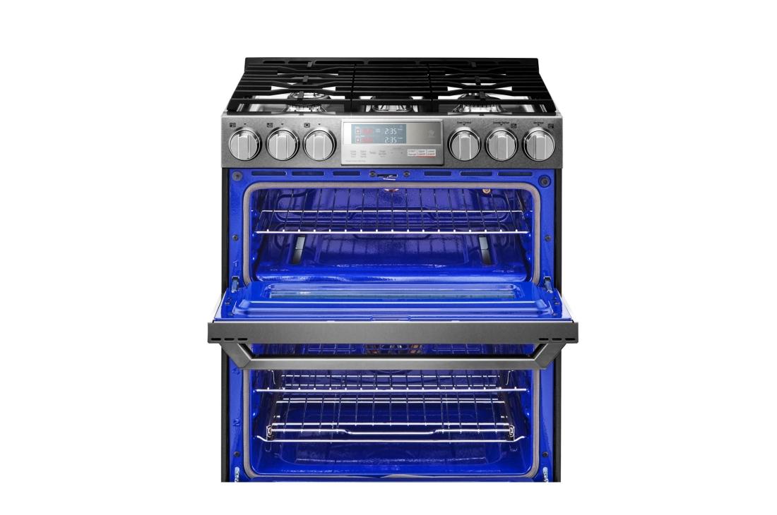 LG LUTG4519SN SIGNATURE 6.9 cu.ft. Smart wifi Enabled Gas Double Oven