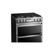LG SIGNATURE 6.9 cu.ft. Smart wi-fi Enabled Gas Double Oven Slide-In Range with ProBake Convection®, LUTG4519SN, thumbnail 2