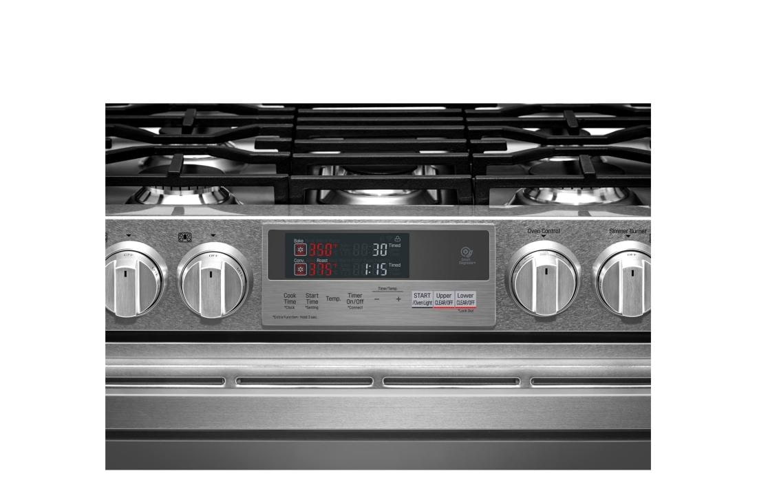 LG SIGNATURE 7.3 cu.ft. Smart wi fi Enabled Dual Fuel Double Oven Range with ProBake Convection