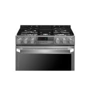 LG SIGNATURE 7.3 cu.ft. Smart wi-fi Enabled Dual Fuel Double Oven Range with ProBake Convection®, LUTD4919SN, thumbnail 1