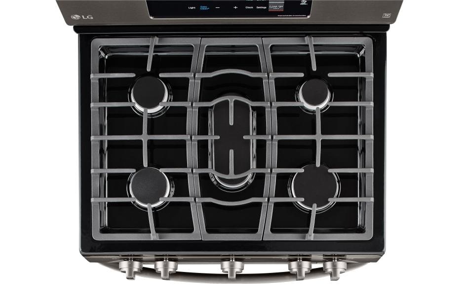 LG 5.4 cu. ft. Gas Single Oven Range with EasyClean®, LRG3061BD, thumbnail 4