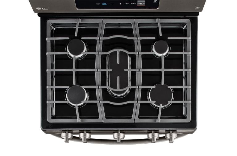 LG 5.4 cu. ft. Gas Single Oven Range with EasyClean®, LRG3061BD, thumbnail 4