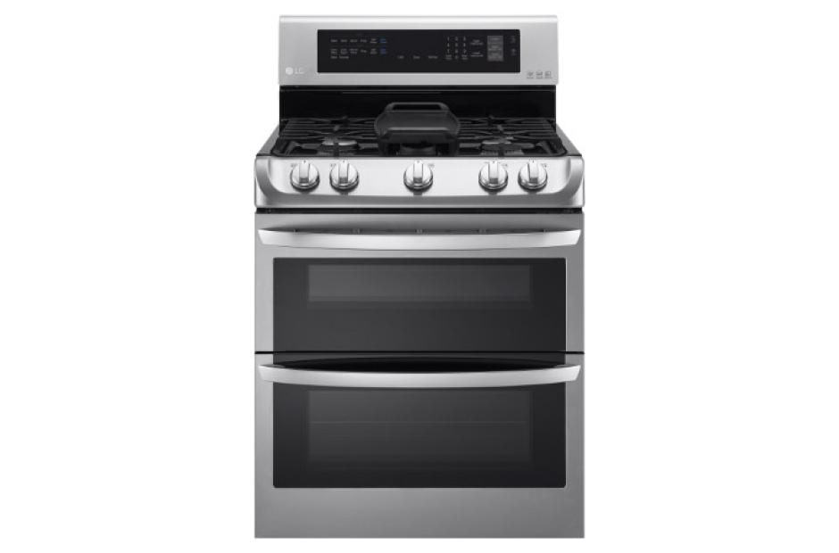 LG LDG4315ST 6.9 cu. ft. Gas Double Oven Range with ProBake Convection EasyClean and Gliding Rack LG USA Business