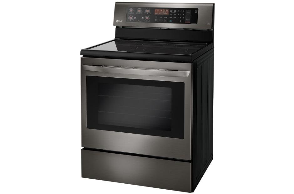 LG 6.3 cu. ft. Electric Single Oven Range with True Convection and EasyClean®, LRE3193BD, thumbnail 3