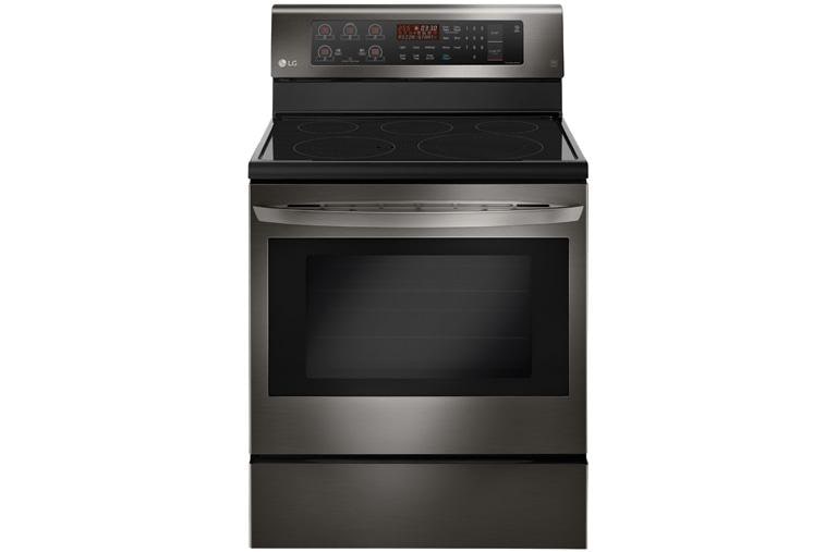 LG 6.3 cu. ft. Electric Single Oven Range with True Convection and EasyClean®, LRE3193BD, thumbnail 1